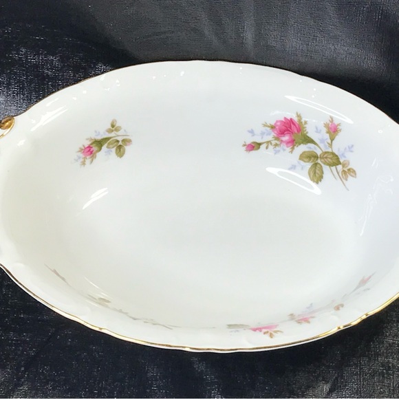 Royal Rose Fine China Japan Vegetable Oval
Serving Bowl Pink Floral Gold Trim - Picture 3 of 6